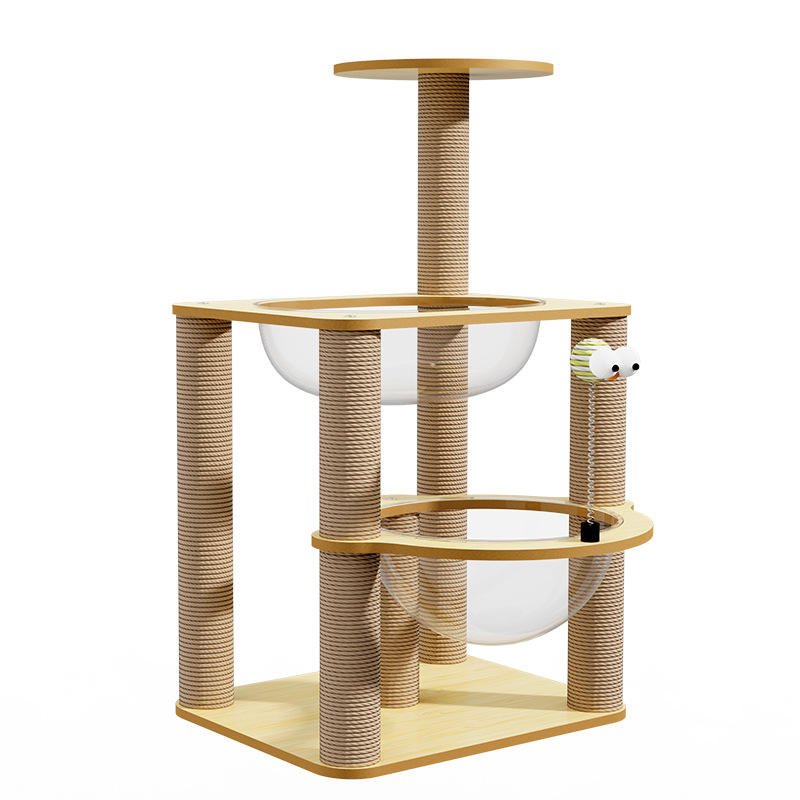 Wall-Mounted Cat Shelf & Climber Set