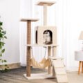 Cat Tree with Under-Bed Storage Integration