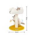 Cat Tree with Dangling Toy Attachments