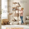 Cat Tree with Hammock & Basket