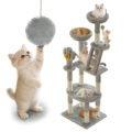 Cat Tree with Silent Motorized Toy