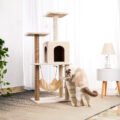 Cat Tree with Under-Bed Storage Integration