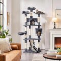 Solid Wood Modern Cat Tree