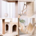 Cat Tree with Under-Bed Storage Integration