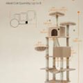 Cat Tree with Hammock & Basket