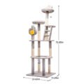 Cat Tree with Silent Motorized Toy